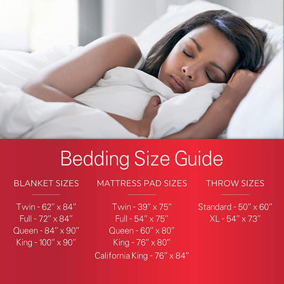 Sunbeam Quilted Fleece Heated Blanket w/ 10 Heat Settings, Mushroom (Open Box)