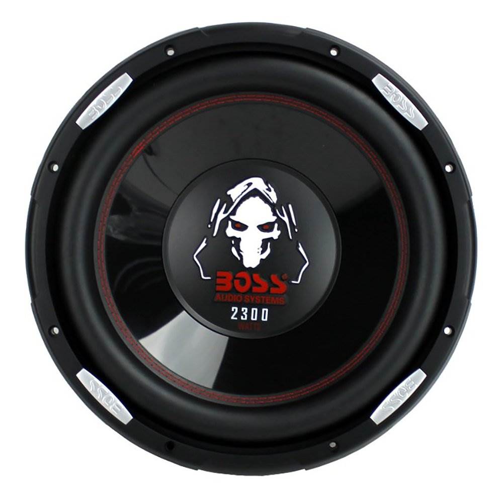 QPower Dual 12 Inch Vented Ported Sub Box w/ Boss Audio Phantom Audio Subwoofer