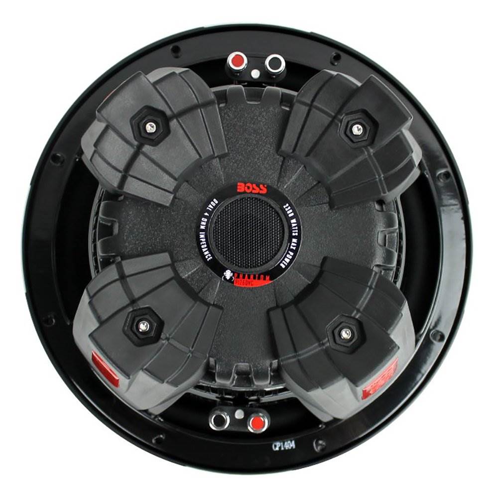 QPower Dual 12 Inch Vented Ported Sub Box w/ Boss Audio Phantom Audio Subwoofer