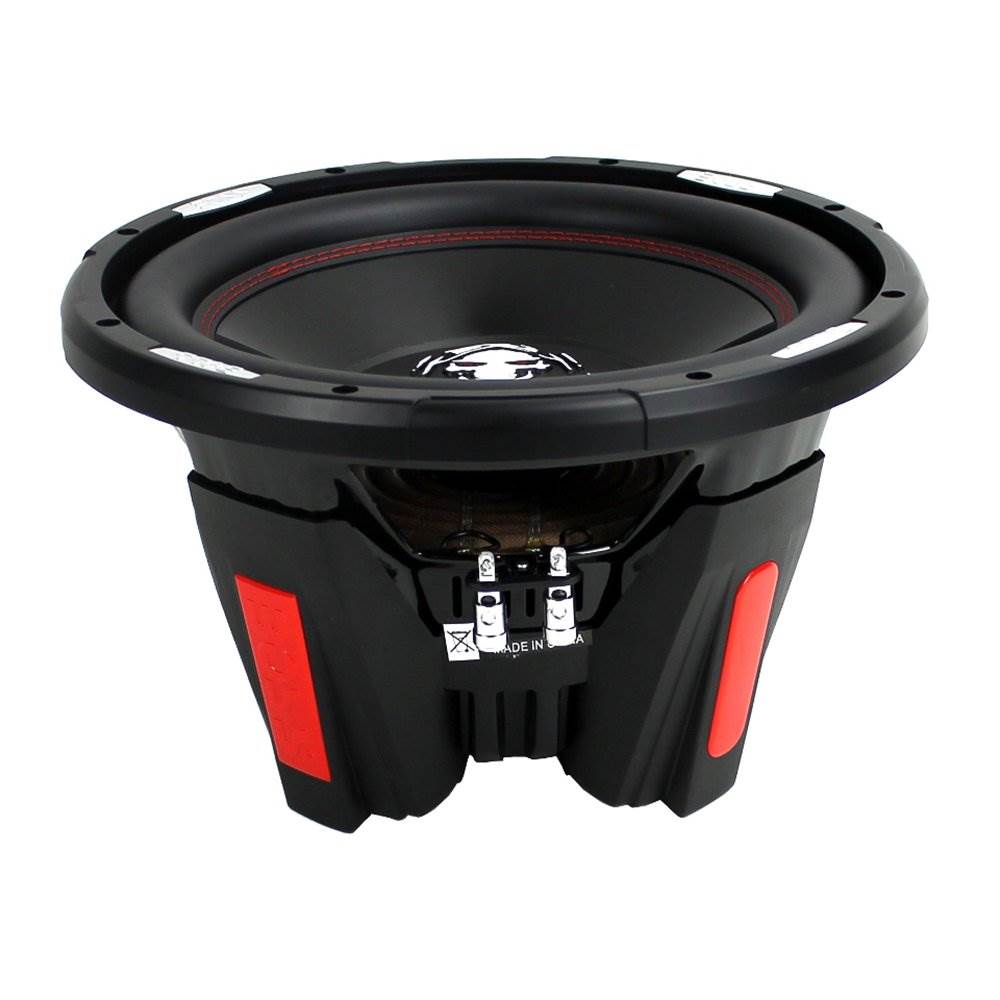 QPower Dual 12 Inch Vented Ported Sub Box w/ Boss Audio Phantom Audio Subwoofer