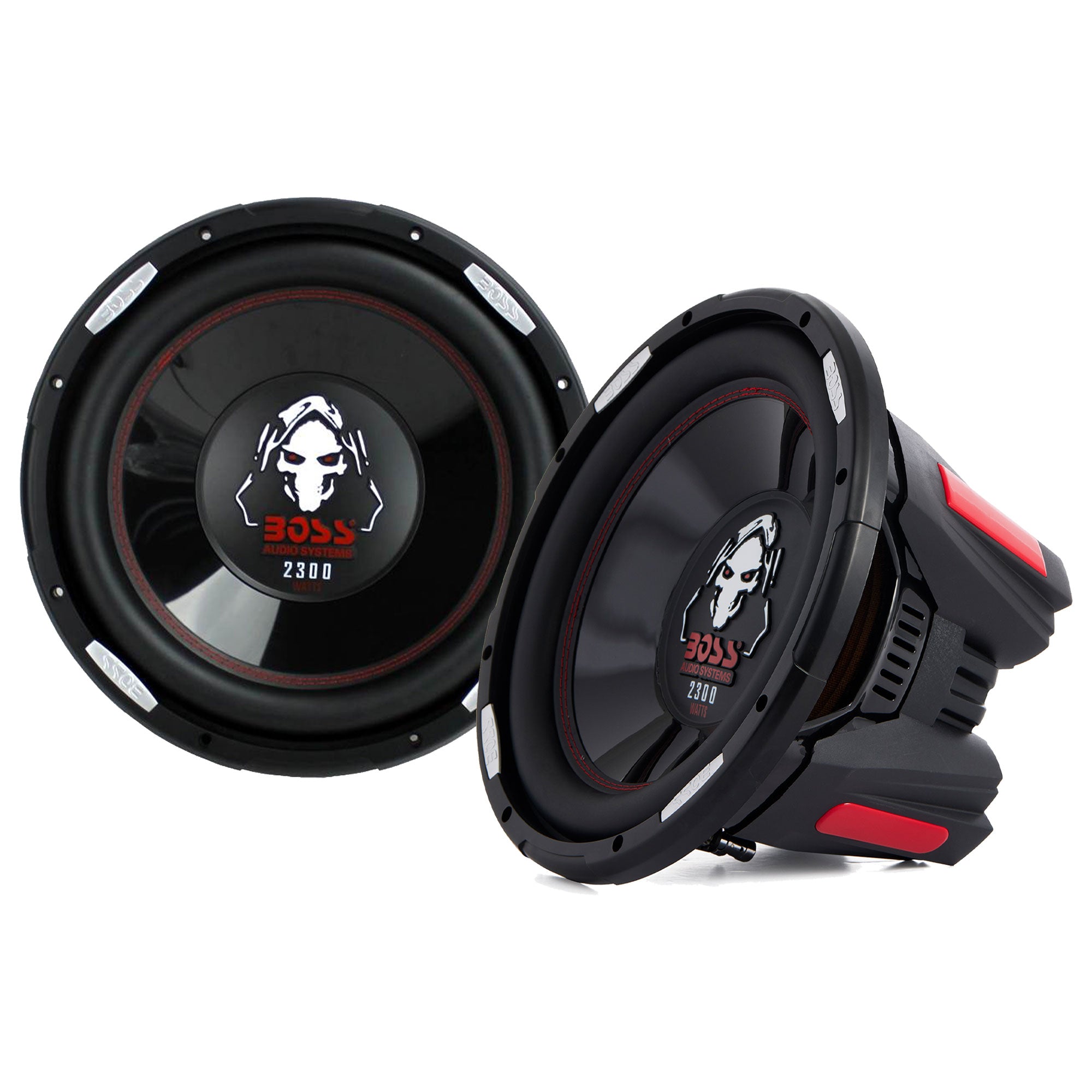 BOSS Audio P126DVC Phantom 12 Inch 2300W Car Audio Subwoofer Speakers (2 Pack) - VMInnovations