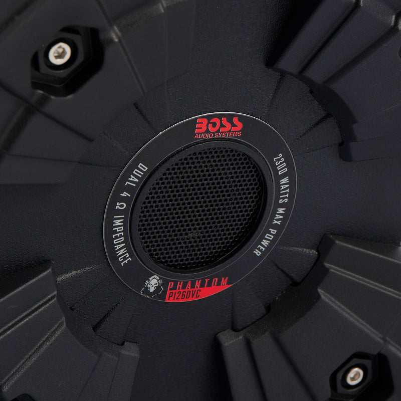 BOSS Audio P126DVC Phantom 12 Inch 2300W Car Audio Subwoofer Speakers (2 Pack)