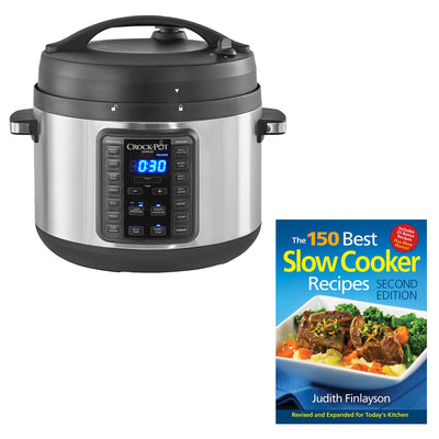Crock-Pot Multi Function 10 Qt Express Cooker Bundle w/ Slow Cooker Cookbook