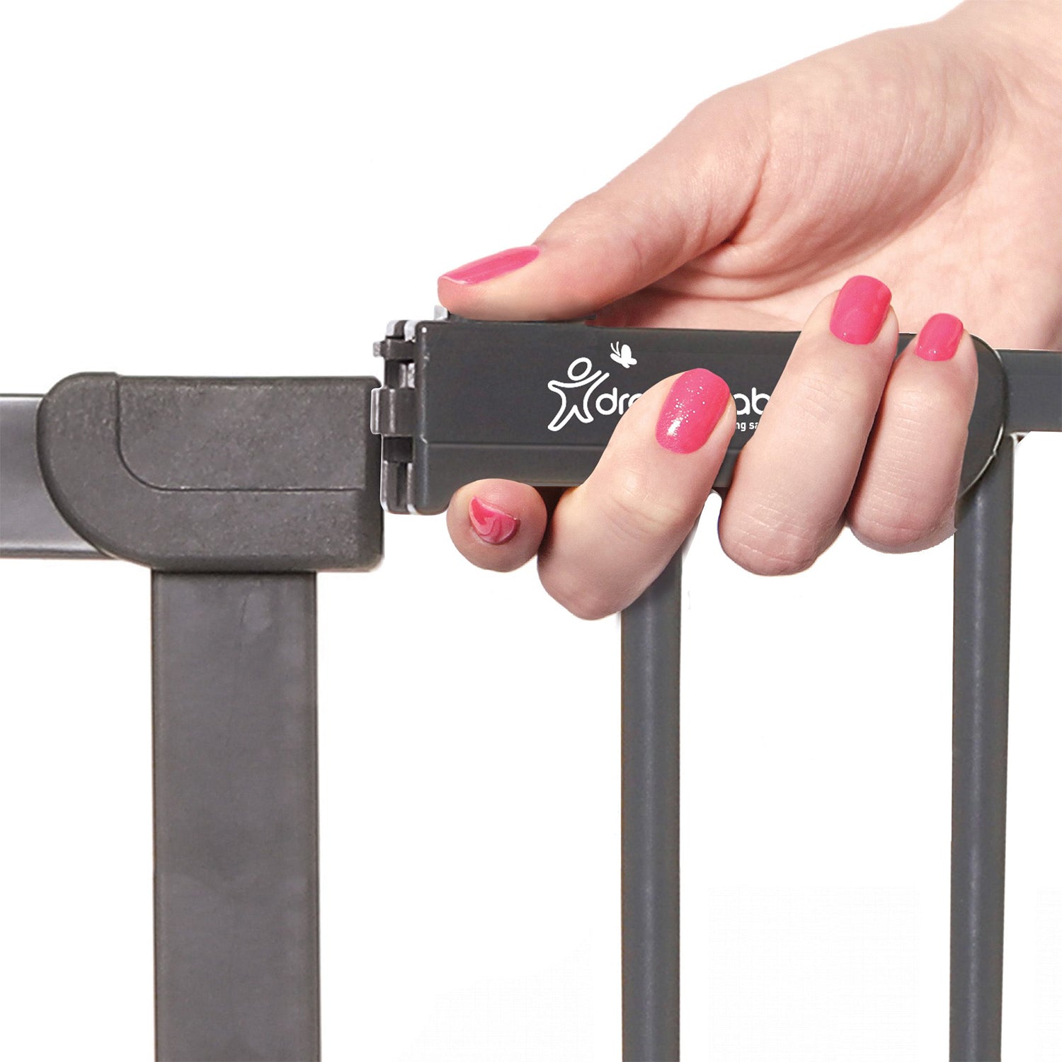 Dreambaby L2098BB Ava 29.5 to 39.5 Inch Baby and Pet Stay Open Safety Gate, Gray