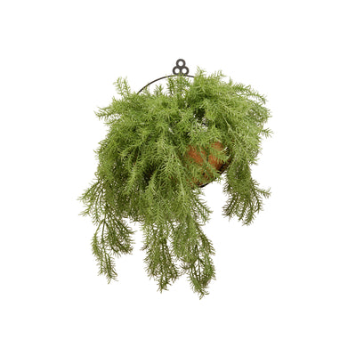 National Tree Company 20 Inch Artificial Pine Branch Hanging Plant with Basket - VMInnovations