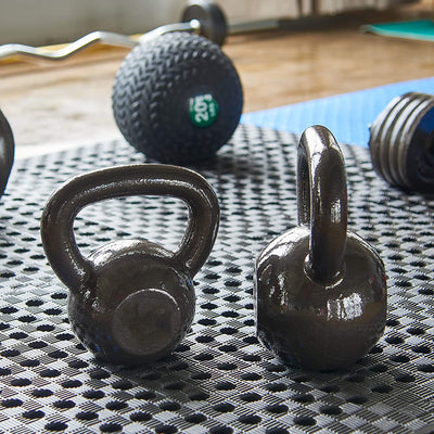 Everyday Essentials 20 Lb Full Body Exercise Strength Training Kettlebell Weight