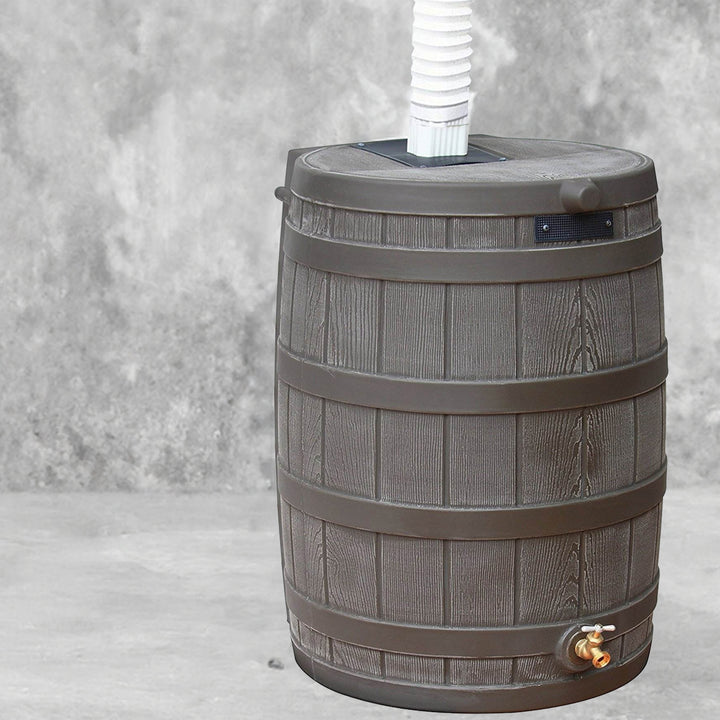 Good Ideas Rain Wizard 50 Gallon Plastic Rain Barrel with Brass Spigot (4 Pack)