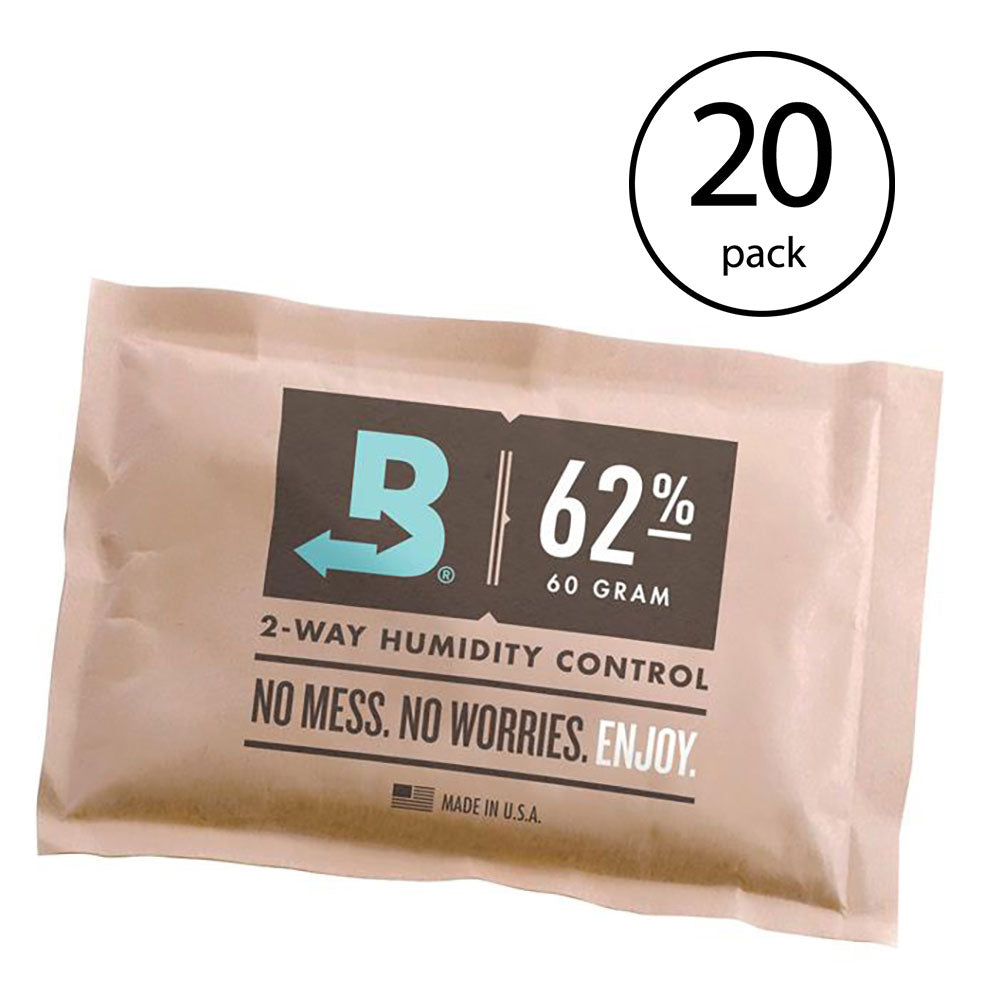 Boveda 67g Humidity Control Pack, 62% RH 2-Way Herbal Preservative (20 Pack) - VMInnovations