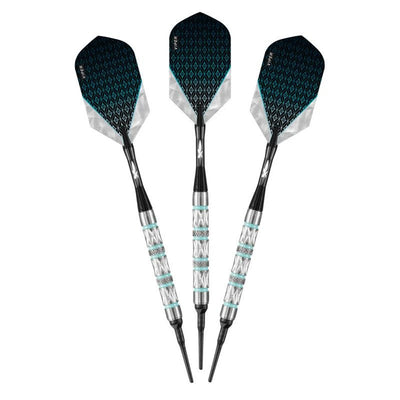Viper Diamond Darts 90% Tungsten Soft Tip Dart Set Turquoise Rings, 18 Grams