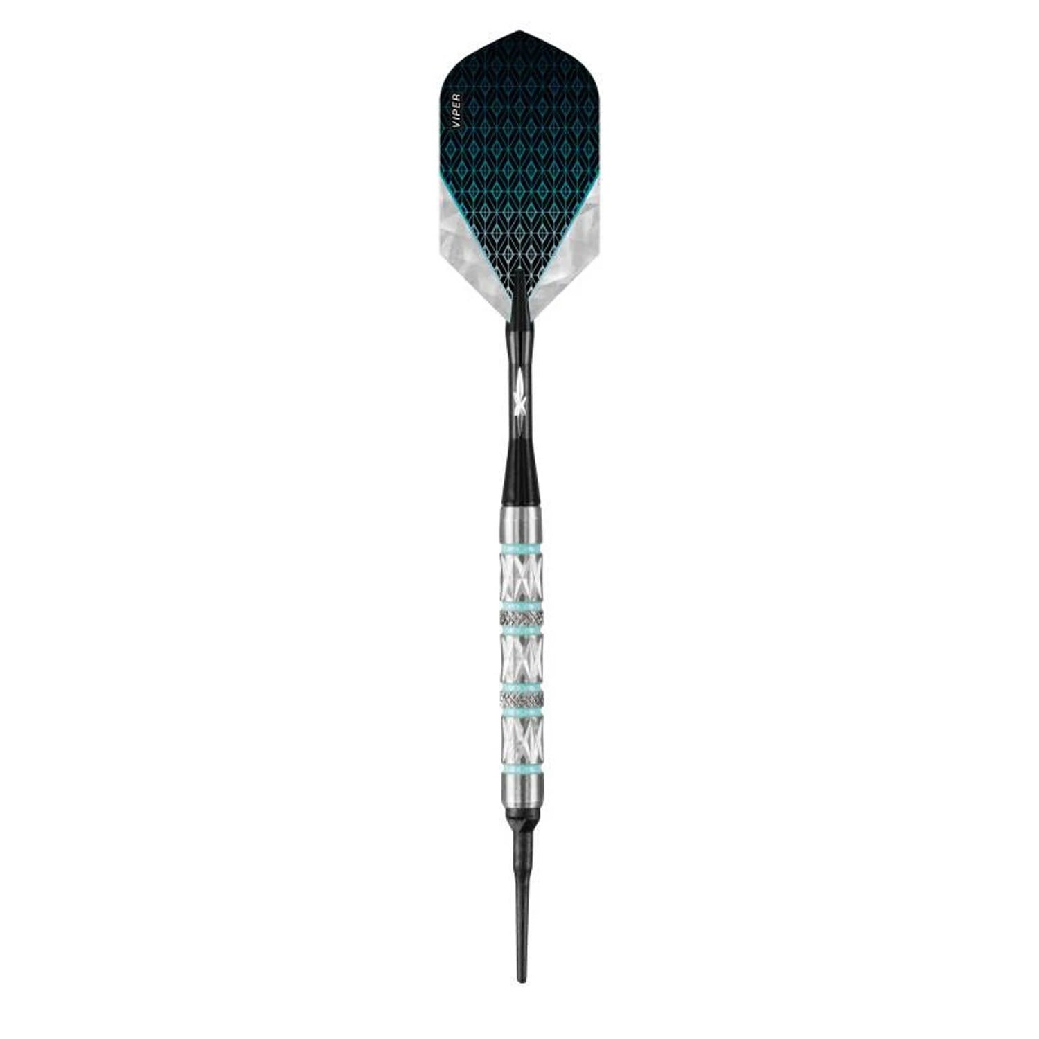 Viper Diamond Darts 90% Tungsten Soft Tip Dart Set Turquoise Rings, 18 Grams