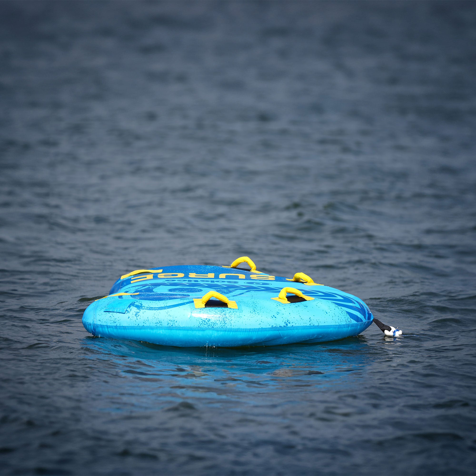 Solstice Surge Inflatable Towable 2-Person Water Sport Tube with 6 Handles - VMInnovations