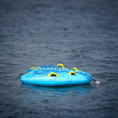 Solstice Surge Inflatable Towable 2-Person Water Sport Tube with 6 Handles - VMInnovations