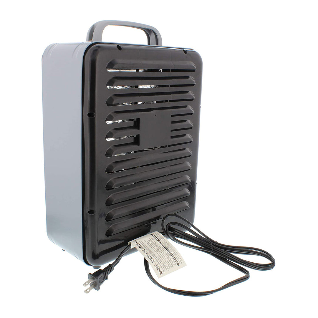 Comfort Zone Compact Electric Utility Space Heater Personal Fan, Black (Used) - VMInnovations
