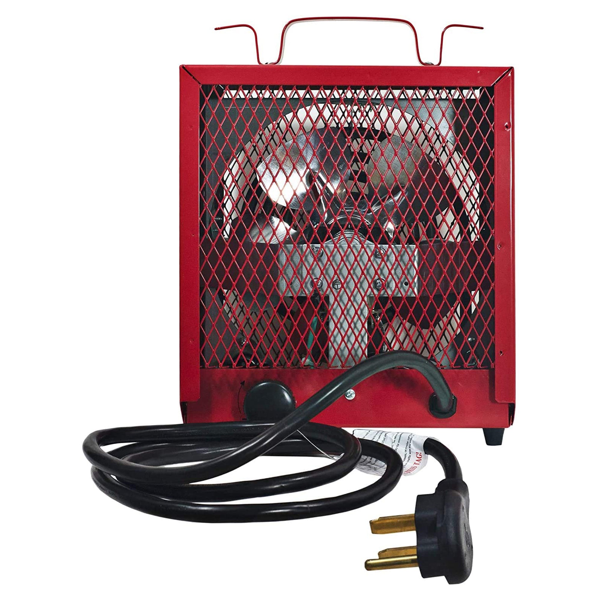 Comfort Zone Large Fan Forced Industrial Workshop Space Heater, Red (Open Box)