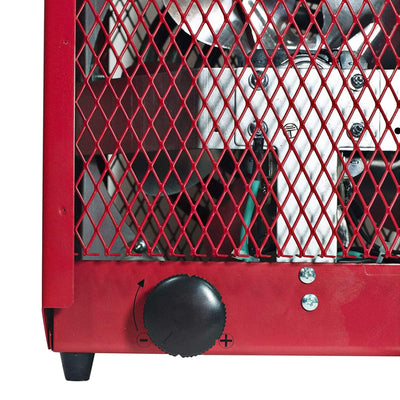 Comfort Zone Large Fan Forced Industrial Workshop Space Heater, Red (Open Box)