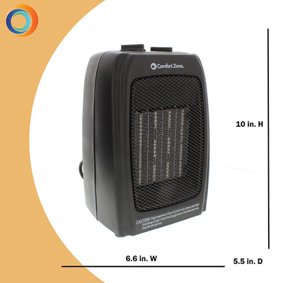 Comfort Zone Portable Electric Ceramic Fan Forced Personal Space Heater (Used) - VMInnovations