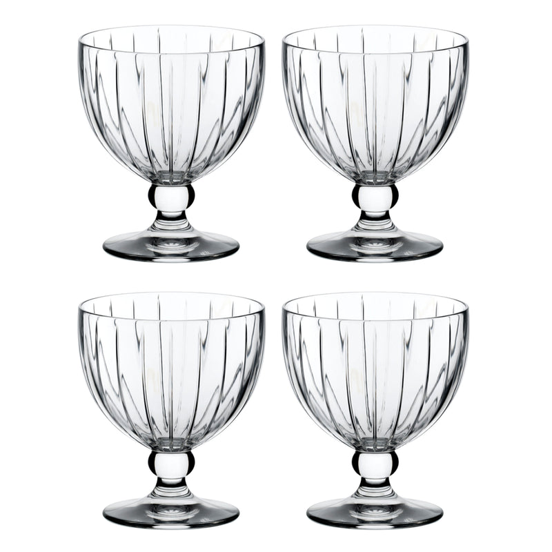 Riedel Sunshine Collection Classic Crystal Dessert Coupette Glass Dish, Set of 4