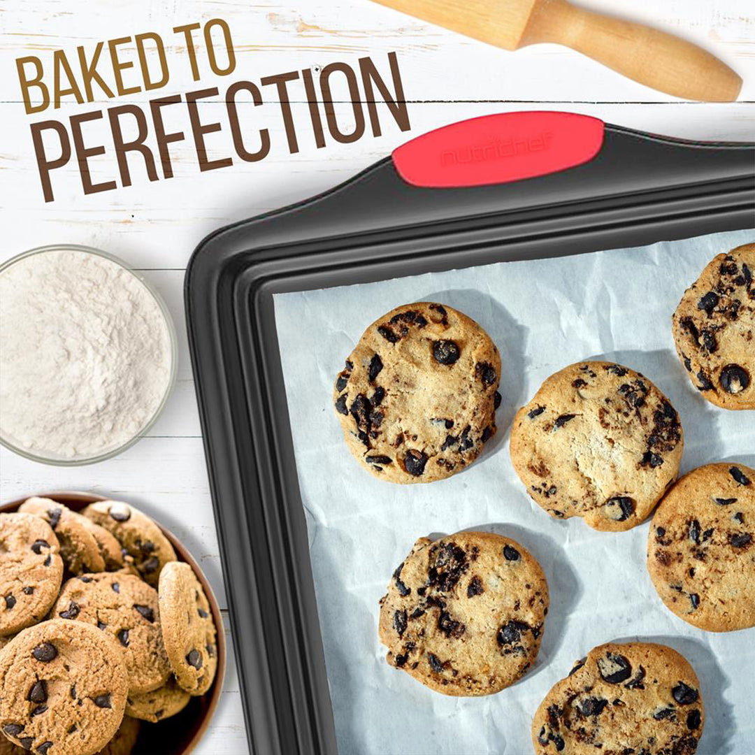 Kitchen Deluxe Oven Non Stick Gray Carbon Steel 3 Piece Bakeware Set (Open Box) - VMInnovations