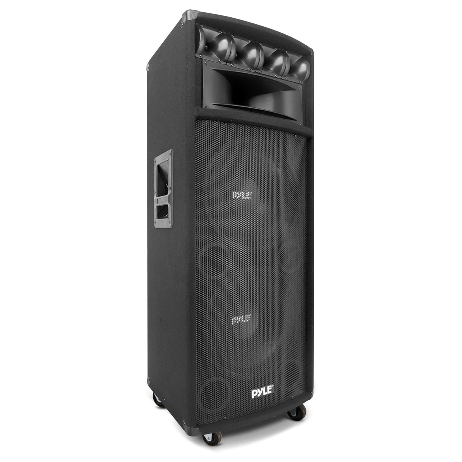 Pyle 1600W Heavy Duty Outdoor 7 Way PA Loud-Speaker Cabinet w/ Dual 12" Woofers - VMInnovations