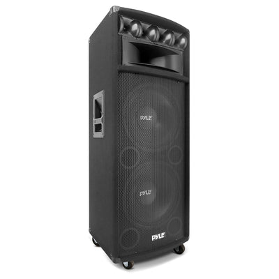 Pyle 1600W Outdoor 7 Way PA Loud-Speaker Cabinet w/ Dual 12" Woofers (For Parts) - VMInnovations