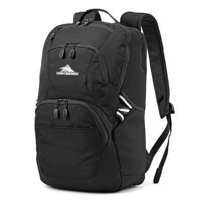 High Sierra Swoop Backpack, for Laptop, Fits Most 17” Laptops, 30L, Black