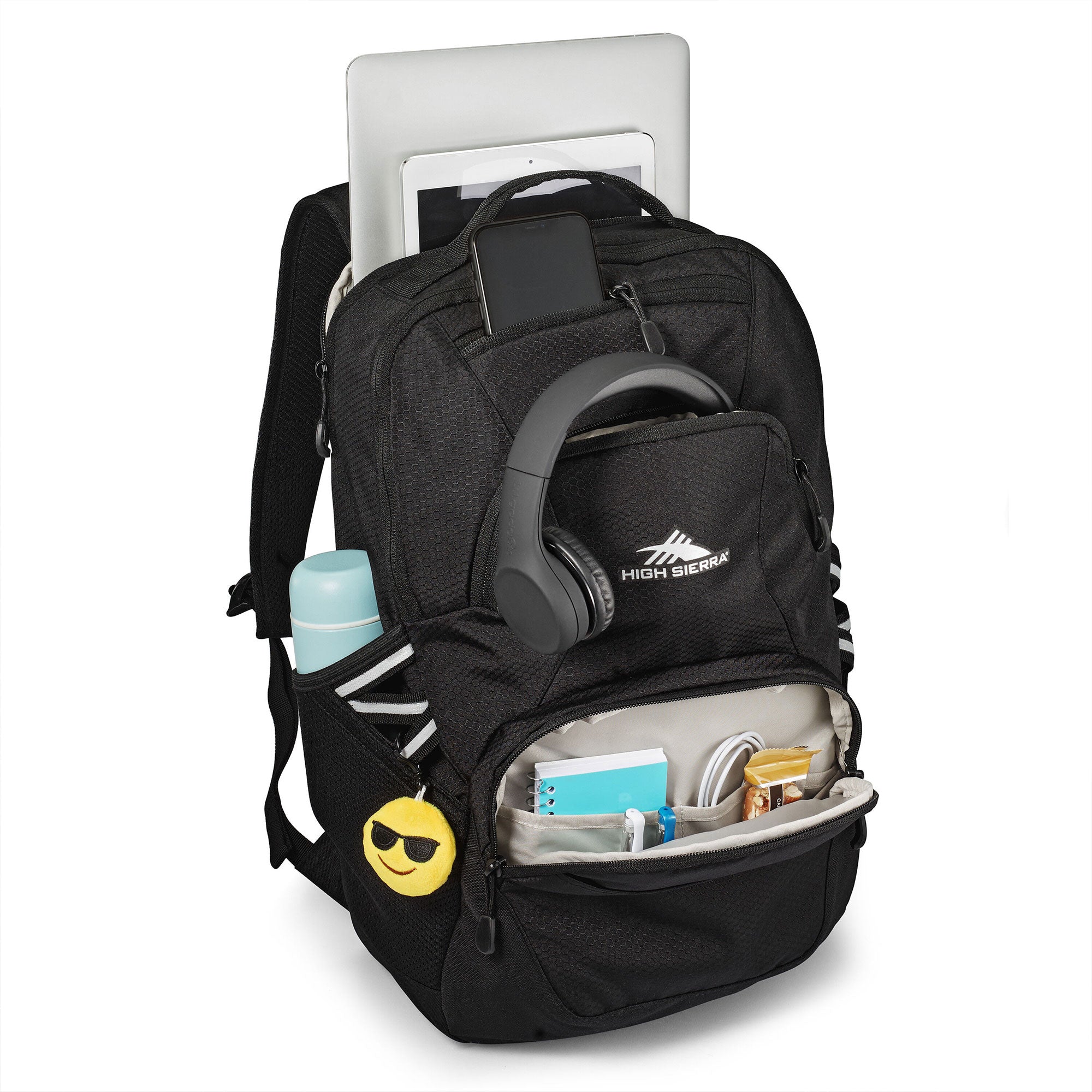 High Sierra Swoop SG Backpack with Laptop Drop Protection Pocket, Black (Used) - VMInnovations