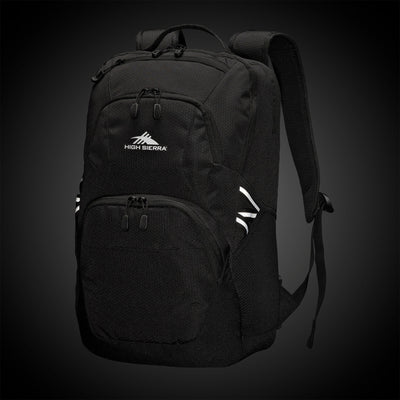 High Sierra Swoop SG Backpack with Laptop Drop Protection Pocket, Black (Used)