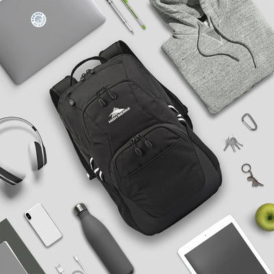 High Sierra Swoop Backpack, for Laptop, Fits Most 17” Laptops, 30L, Black