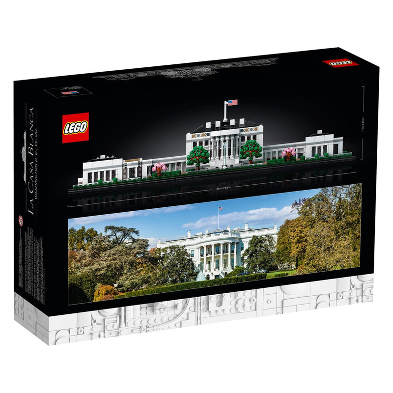 LEGO Architecture The White House 1483 Pc Block Building Set for Adults (Used)