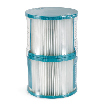 CleverSpa 8106 Replacement Part Hot Tub Spa Water Filter Cartridge (2 Pack) - VMInnovations