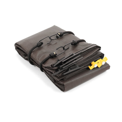 Camco 10FT Front Sun Block Panel for RV Camper Shade, Brown (Open Box) - VMInnovations