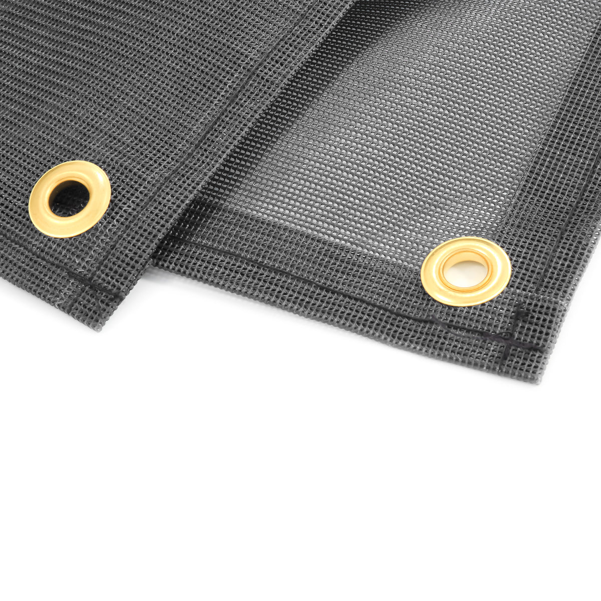 Camco 15 Foot Front Sun Block Panel Awning Screen for RV Camper Shade, Black