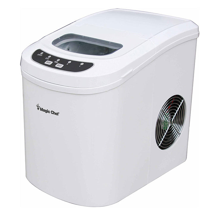 Magic Chef Portable Countertop 27 Pound Ice Cube Maker Machine, White (Used) - VMInnovations