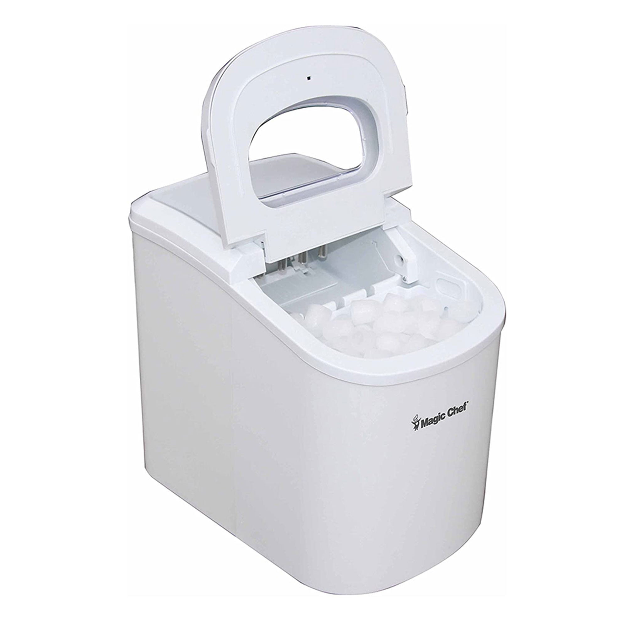Portable Countertop 27 Pound Ice Cube Maker Machine, White (Open Box) - VMInnovations