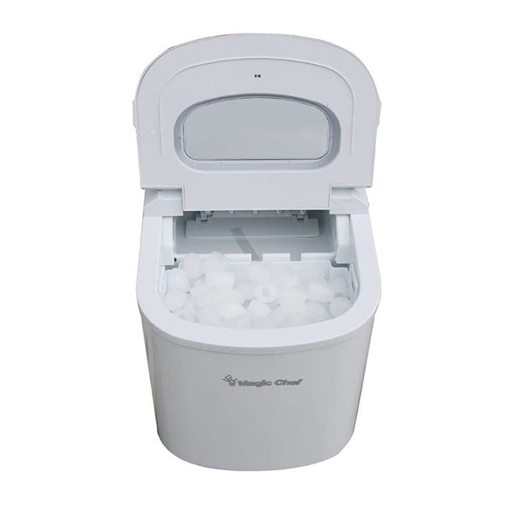 Portable Countertop 27 Pound Ice Cube Maker Machine, White (Open Box)