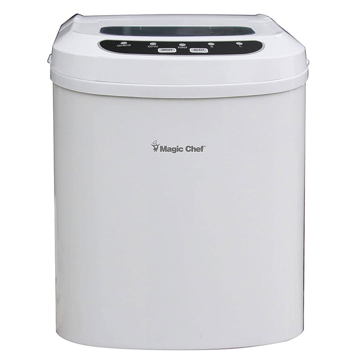 Magic Chef Portable Countertop 27 Pound Ice Cube Maker Machine, White (Used) - VMInnovations