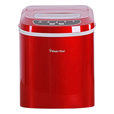 Magic Chef Portable Countertop 27lb Ice Maker Machine, Stainless Steel(Open Box)