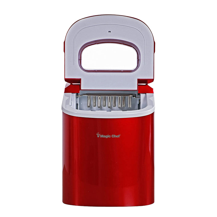 Magic Chef MCIM22R Portable Countertop 27lb Ice Maker Machine, Stainless Steel - VMInnovations