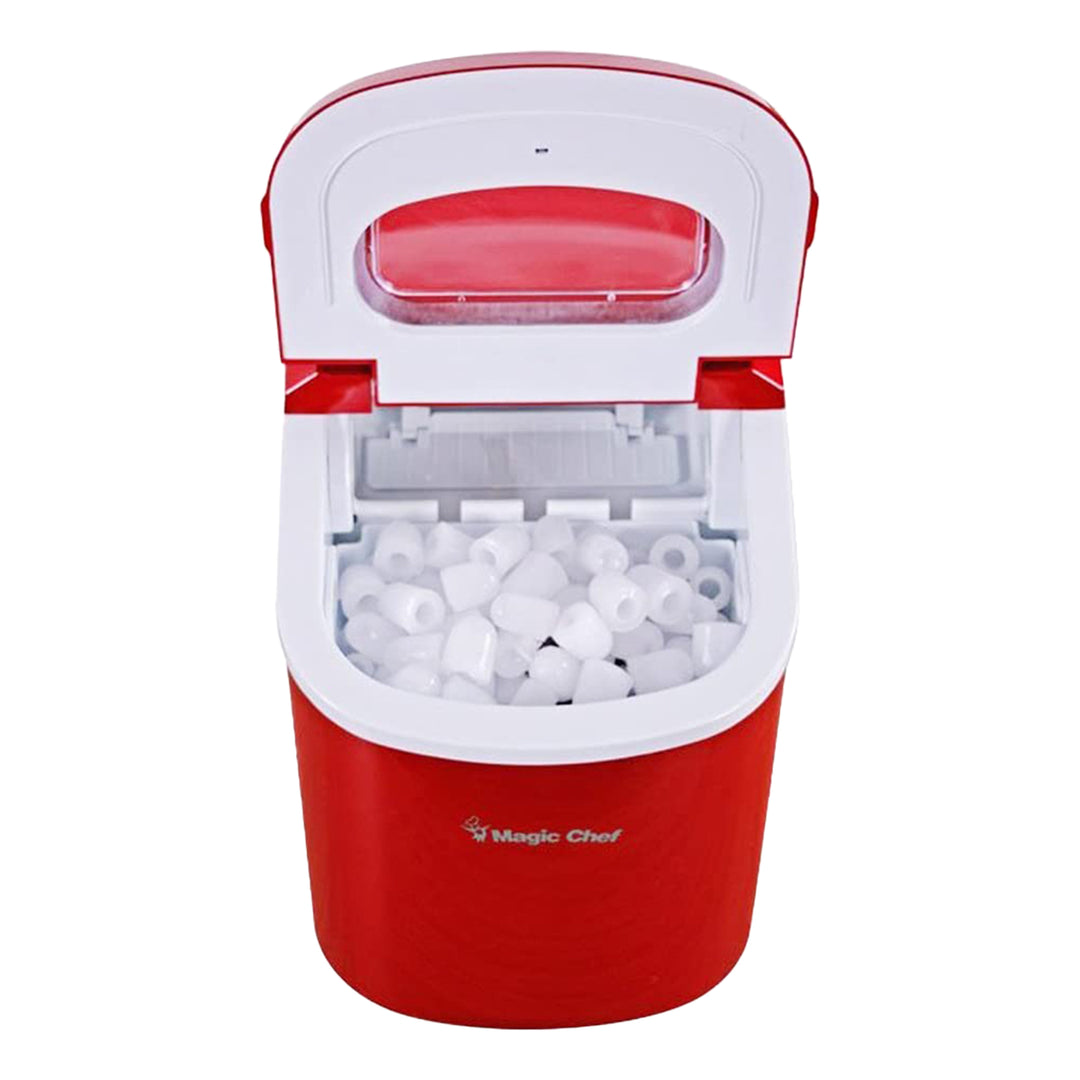 Magic Chef MCIM22R Portable Countertop 27lb Ice Maker Machine, Stainless Steel - VMInnovations