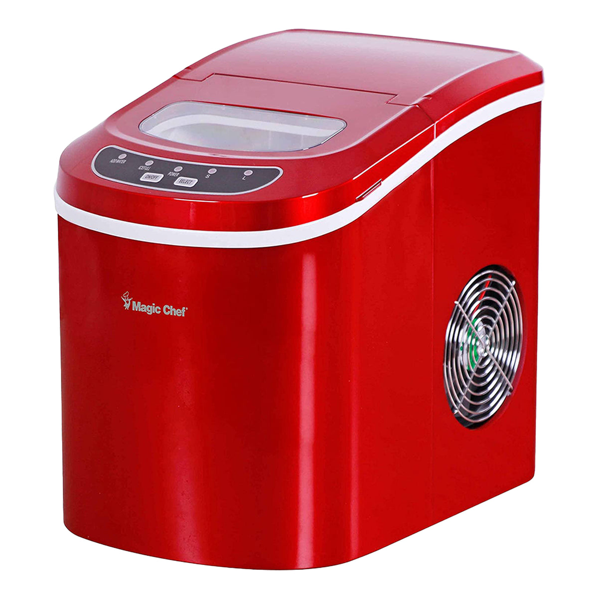 Magic Chef Countertop 27lb Ice Maker Machine, Stainless Steel (For Parts)