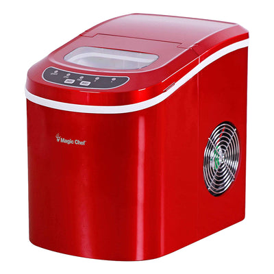 Magic Chef Portable Countertop 27lb Ice Maker Machine, Stainless Steel(Open Box)