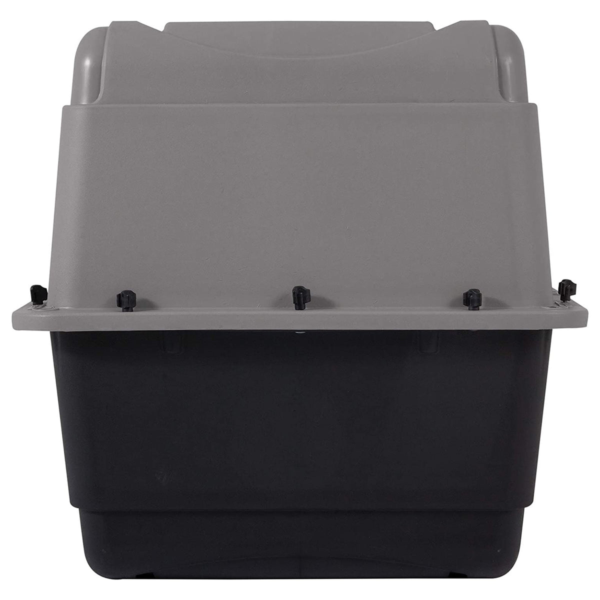 Aspen Pet Porter 26 Inch Hard Sided Travel Crate Carrier Kennel, Black and Gray