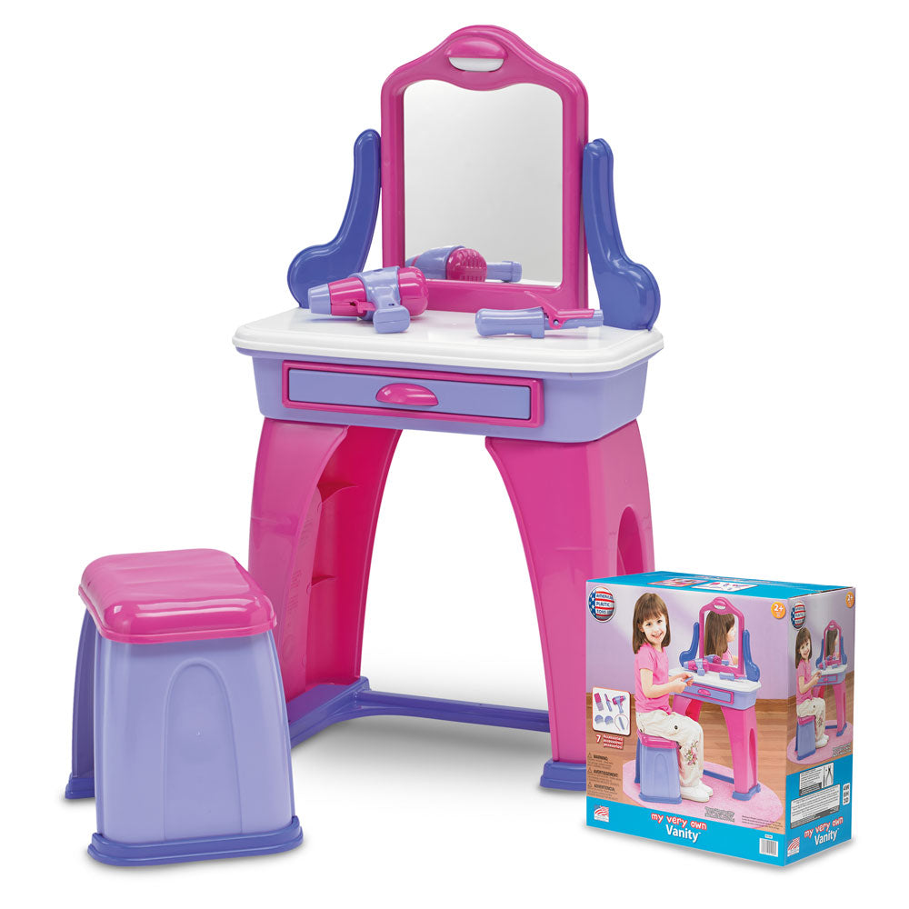 American Plastic Toys Kids My Very Own Vanity for Kids Ages 2 and Up (Open Box)
