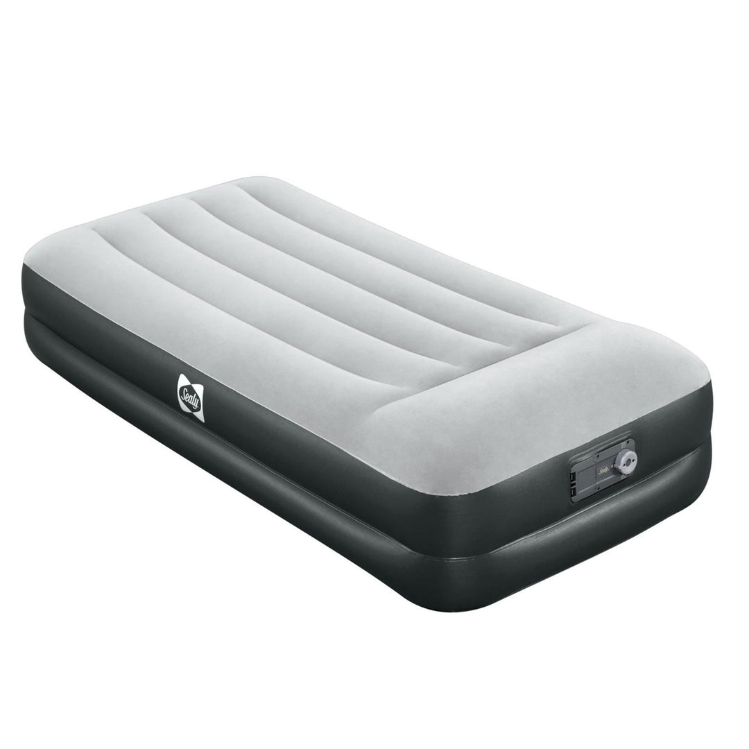 Sealy 16 Inch Inflatable Mattress Twin Airbed w/ Built-In AC Air Pump (Used) - VMInnovations