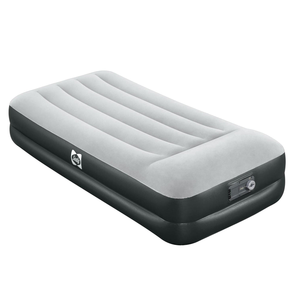 Sealy 94051E-BW 16 Inch Inflatable Mattress Twin Airbed w/ Built-In AC Air Pump (Refurbished)