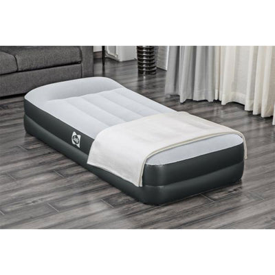 Sealy 94051E-BW 16 Inch Inflatable Mattress Twin Airbed w/ Built-In AC Air Pump (Refurbished)