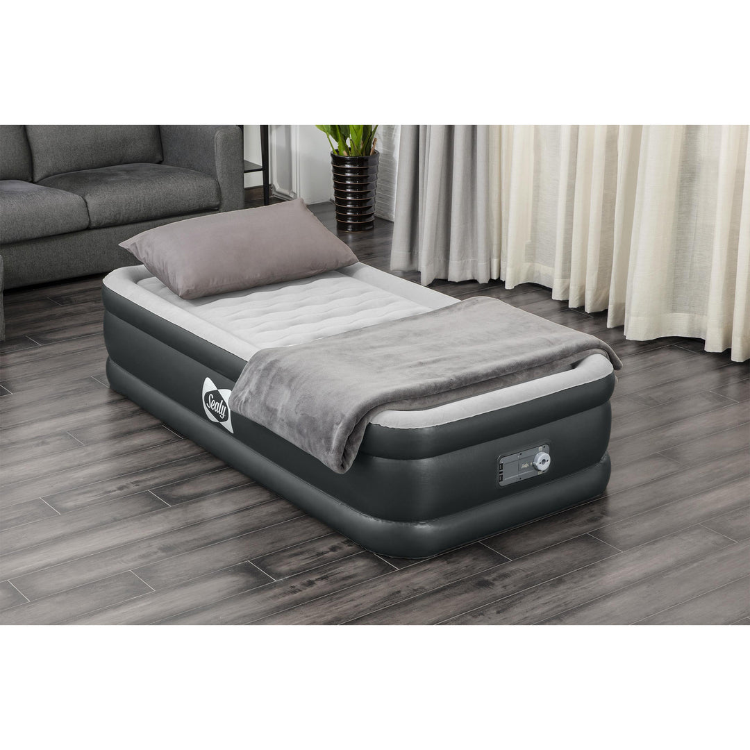 Sealy Tritech Twin Sized 18" Air Mattress Bed 2 Person w/Built-In AC Pump & Bag