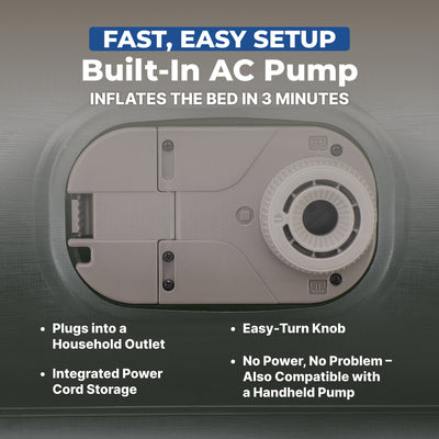 Sealy Tritech Twin 18" Air Mattress Bed 2 Person with Built-In AC Pump, 2 Pack
