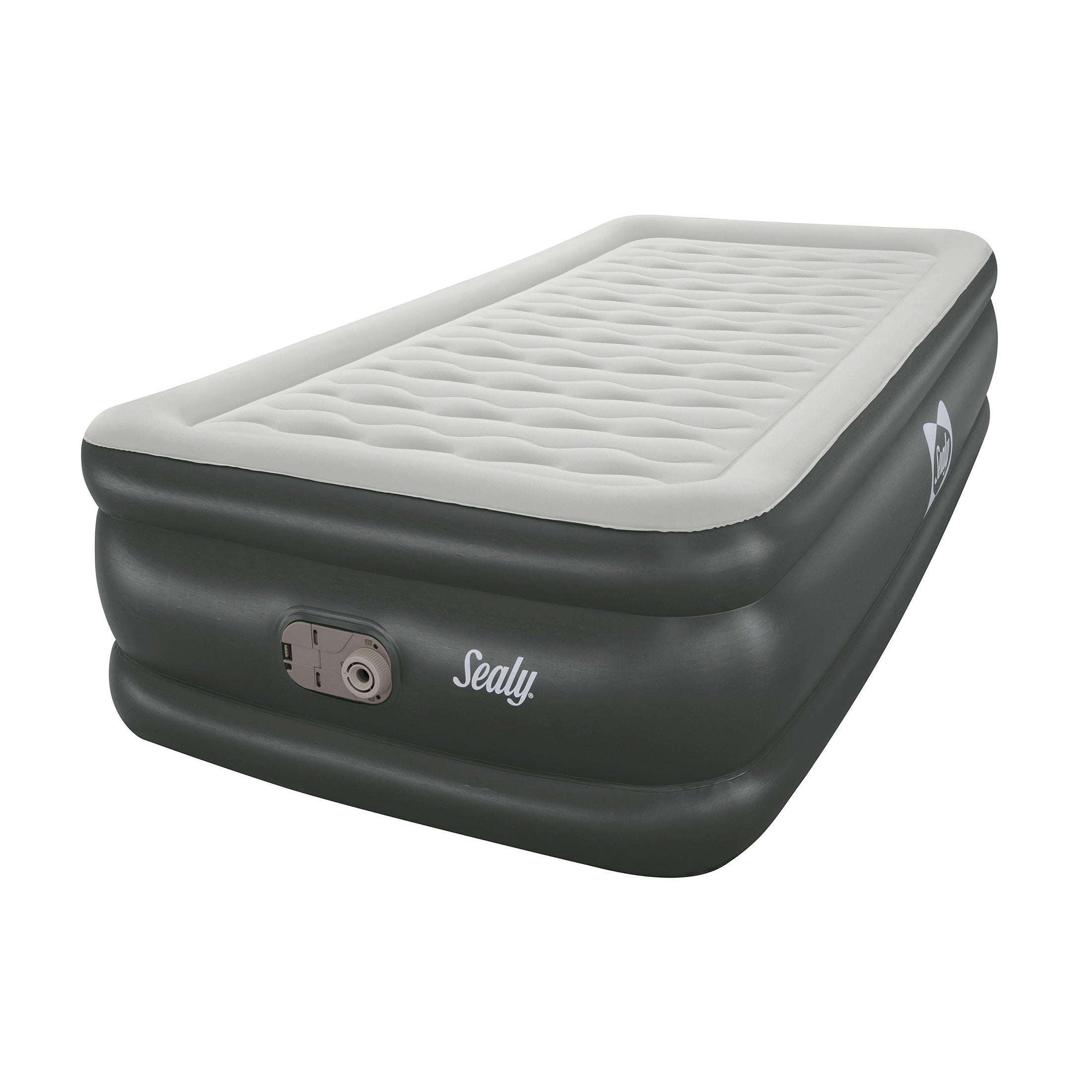 Sealy Tritech Twin Sized 18" Air Mattress Bed 2 Person w/Built-In AC Pump & Bag