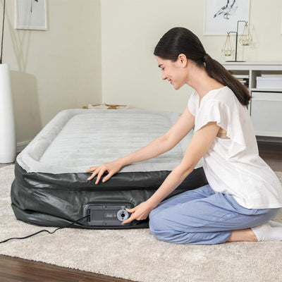 Sealy Tritech 20 Inch Inflatable Mattress Twin Airbed w/ Built-In Pump (Used) - VMInnovations